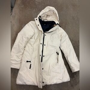 Kanuk Cream Hooded Jacket winter coat
